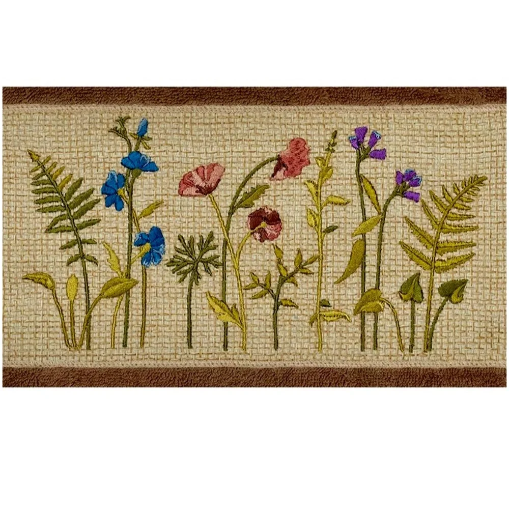 Linum Home Textiles Turkish Cotton Serenity 2Pc Embellished Bath Towel Set